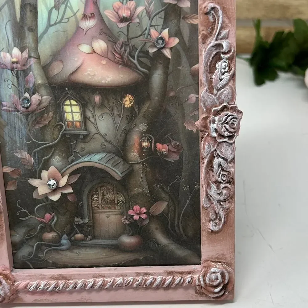 Handcrafted Set of 2 Fantasy Prints Perfect For A Little Girls Room